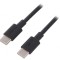 Cablu USB C 2.0 0.5m Negru
