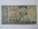 Rara! Republica Malgasa/Madagascar 1000 Francs/200 Ariary 1974