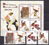 Liberia 2005 Norman Rockwell pictura sport baseball MNH