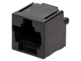 Conector RJ45 soclu drept 8 pini 8p8c THT TE Connectivity 16,51mm