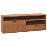 vidaXL Comodă TV, 110x30x40 cm, lemn masiv de tec