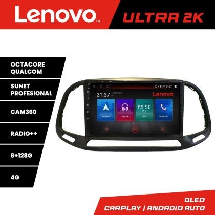 Navigatie Fiat Doblo 2015-2018 M-DOBLO15 Octa Core Android Radio Bluetooth GPS WIFI/4G DSP 2K 8+128GB 360 Tosli CarStore Technology