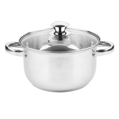 Cratita Rosberg R51210O16, 1.5L, 16 cm, Capac sticla cu orificiu de aburi, Inox foto