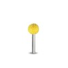 Biax sculptura lemn SABURR - Cap sferic 9,5 mm tija 3,2mm, Granulatie Saburr FINA - GALBENA