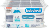 Babylove Șervețele umede 99% apă 4x80buc, 320 buc