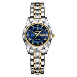 Ceas de dama Poedagar Luxury Fashion Casual Quartz Otel Argintiu Albastru