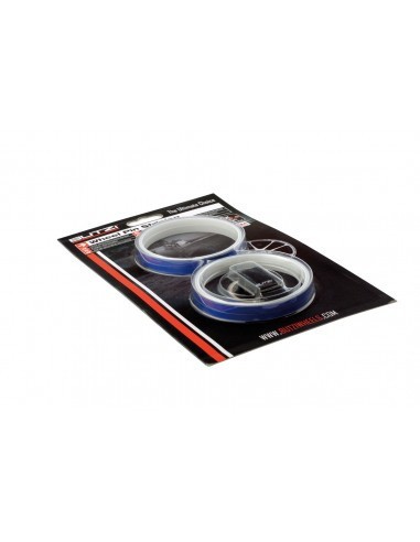 Dungi protectie jante Butzi, Ornament jante Autocolant janta culoare Albastru , 4 role 5mm x 1.7m