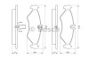 Set placute frana,frana disc VW LT II caroserie (2DA, 2DD, 2DH) (1996 - 2006) BOSCH 0 986 424 463