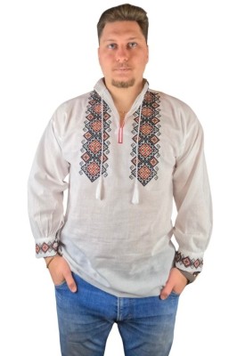 Bluza tip ie barbati BB24 alb/galben , marimea XL foto