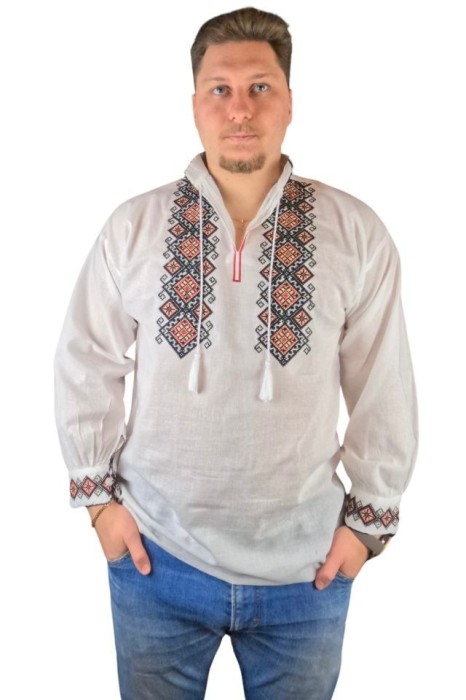 Bluza tip ie barbati BB24 alb/galben , marimea XL