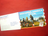 Ilustrata -Reclama- Descopera America cu L&amp;M, Necirculata, Printata