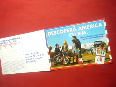 Ilustrata -Reclama- Descopera America cu L&amp;amp;M foto