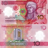 TURKMENISTAN 10 manat 2025 polymer UNC!!!