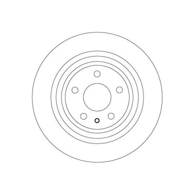 Set discuri frana spate TRW, Ford Mondeo V Liftback (Ce), 09.2014-, Mondeo V Sedan (Cd), 09.2012-, Mondeo V Turnier (Cf), 09.2014-, spate; puntea spa foto