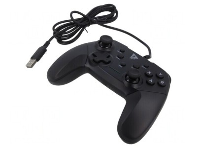 Gamepad Negru USB A cu 15 Butoane și Cablu 1,8m foto