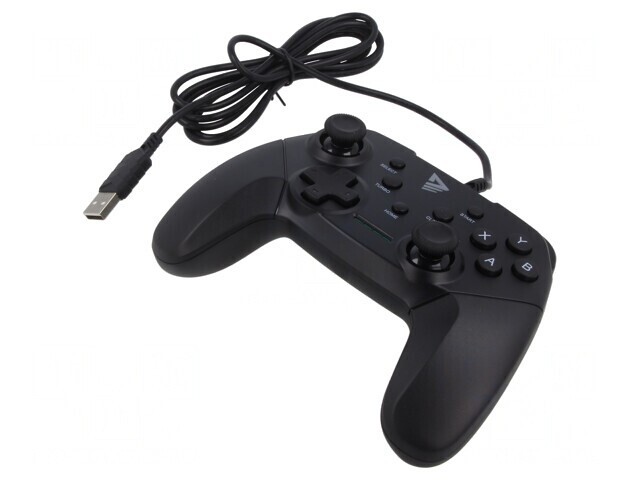 Gamepad Negru USB A cu 15 Butoane și Cablu 1,8m