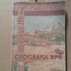 GEOGRAFIA RPR 1958 MANUAL PENTRU CLASA A XI-A