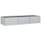 Strat inaltat de gradina argintiu 240x80x45 cm otel galvanizat