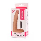 Inel penis cu vibratii si stimulare anala The Ultra Soft Double-Vibrating 7&#039;&#039;