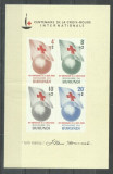 Burundi 1963 Red Cross, imperf.sheet, fold, MNH AJ.018, Nestampilat