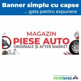 Banner Stradal Magazin Piese Auto, Print Latex 600x1200 dpi, Frontlit 440g, Rezistent Vant