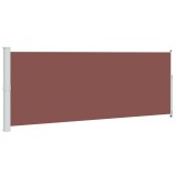 Cumpara ieftin Copertina laterala retractabila de terasa, maro, 180x500 cm