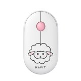 Mouse Fara Fir 2.4GHz, 1600 DPI, ABS, PC- Havit (MS75GT Pro) - White