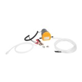 Pompa scos ulei si motorina electrica 12V 5A, debit 3 l/min (ulei), 4 l/min (diesel) , tub 6mm + furtun 12mm