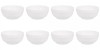Set boluri, 8 piese, 1.2 l, Portelan, Alb