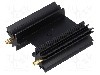 Radiator extrudat, aluminiu, 38.1mm x neagra, FISCHER ELEKTRONIK - SK104-38STC