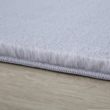 Cumpara ieftin Covor Pouffy V1 Argintiu 120 x 120cm