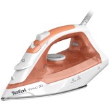 Fier de calcat cu abur Tefal Virtuo FV2C40E0, 2000 W, 120 g/min, 0.24 l, Talpa ceramica, Calcare verticala, Sistem antipicurare, Alb/Portocaliu