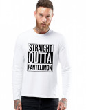 Bluza barbati alba - Straight Outta Pantelimon - XL