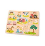 Cumpara ieftin Puzzle din lemn Ferma, 17 piese