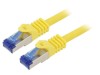 Patch cord S/FTP 6a 3m LSZH galben 26AWG, Logilink