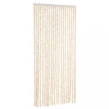 Cumpara ieftin Perdea pentru insecte, bej si alb, 90x220 cm, chenille