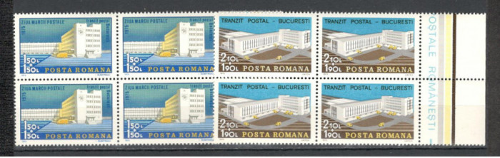 Romania.1975 Ziua marcii postale bloc 4 YR.605