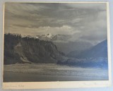 Fotografie artistică originală &ndash; Southern Alps &ndash; peisaj montan cu semnătură autografă a fotografului, cca. 1925&ndash;1945