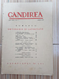 Revista Gandirea, anul XVIII, nr.4/1939 (Ortodoxie si latinitate)