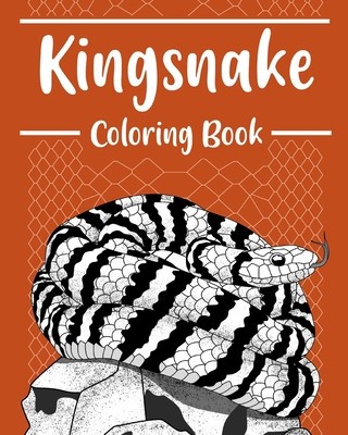 Kingsnake Coloring Book: Coloring Books for Adults, Serpentes Coloring Pages, Gifts for Snake Lovers foto
