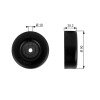 GATES T38042 DriveAlign&reg; Rola ghidare/conducere, curea transmisie