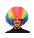 Peruca clovn curcubeu pentru petreceri si carnaval