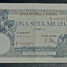 Bancnota 100 000 lei 21 octombrie 1946 VF