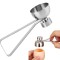 Dispozitiv decojire oua, design ergonomic, otel, 10 x 3,3 cm, argintiu
