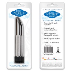 Vibrator Classic Love &raquo;One Night Stand&laquo; 13 cm - Argintiu
