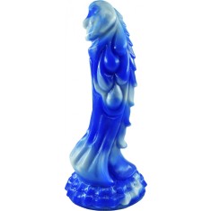 Dildo No.15 Fantasy Beasts, Silicon Premium, Albastru/Alb, 21 cm