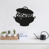 Decoratiune de perete Metal Cook&Auml;&plusmn;ng-metalpot, Cupru, 40x1x45 cm, Tanelorn