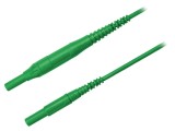 SCH&Uuml;TZINGER Cablu de Masurare 8A Mufa Banana 4mm 1.5m CAT IV 1000V PVC Verde