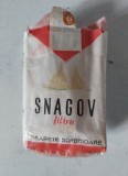 Ambalaj pachet tigari SNAGOV, din 1975 (fara tigarete), vintage, colectie