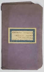 CARNET PENTRU NOTE SI OBSERVATIUNI , CLASA I PRIMARA , ANII &#039;30